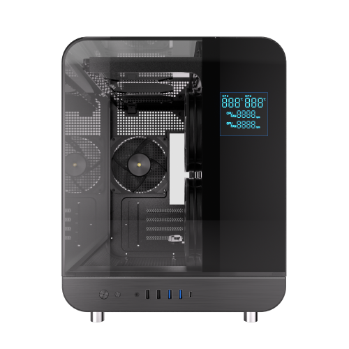 Powercool Aviator Black Micro ATX Gaming Case 3 x PWM Fans